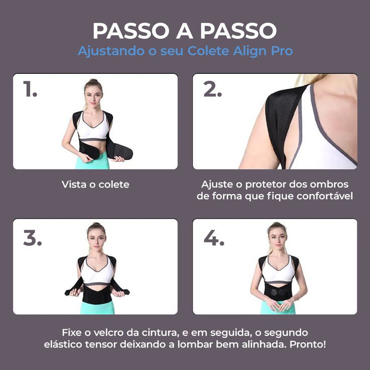 Corretor postural ajustável PRO 2024 Loja Dropplus | Oficial