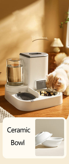 Dispensador automático de comida e água para pets Dropplus