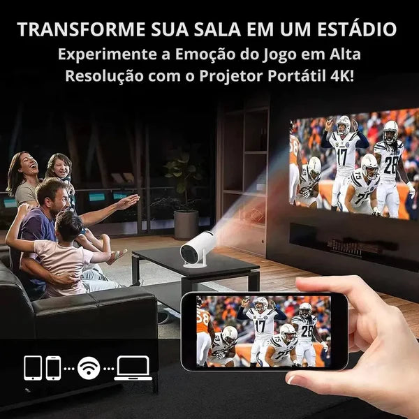 Projetor 4K 130Polegadas-Cinemax Loja Dropplus | Oficial