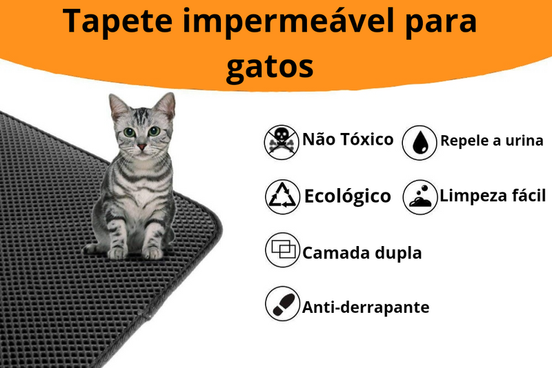 Tapete impermeável para Gatos Dropplus